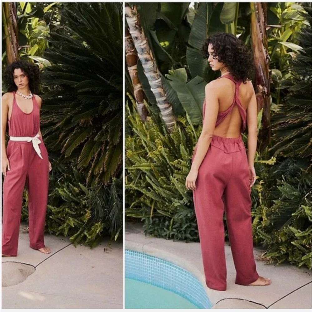 FP Beach Open Twist Back Jumpsuit